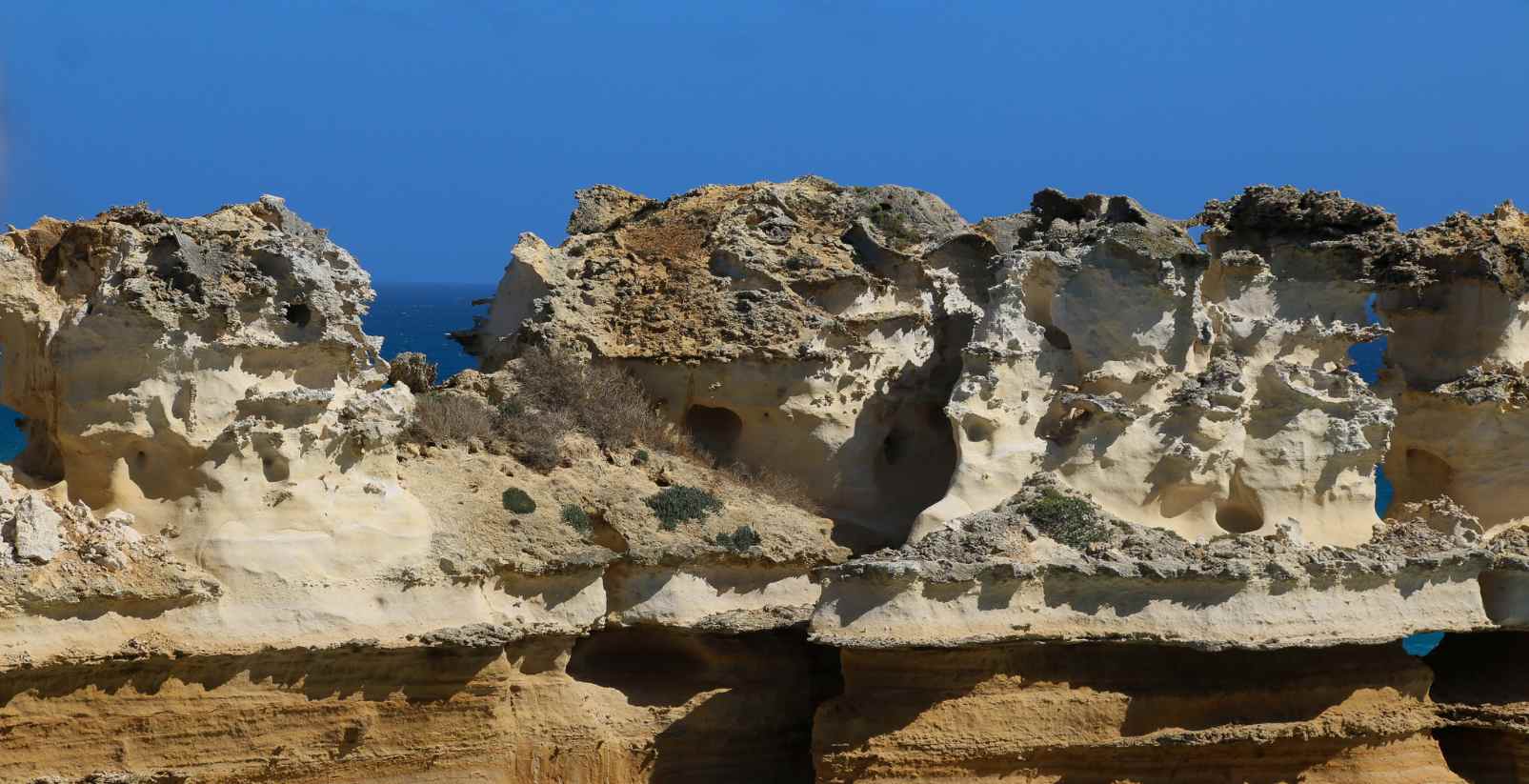 Razorback rock formation on the Great Ocean Road