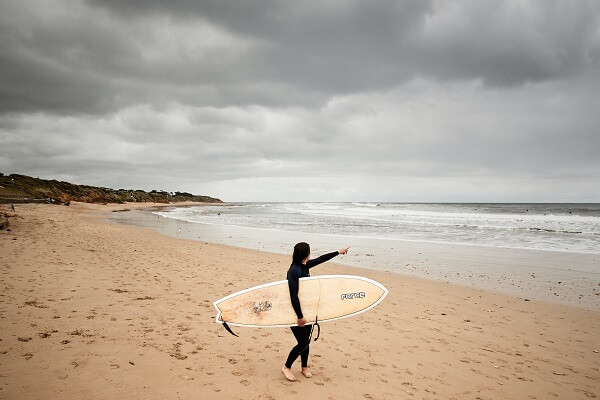 Surfer on Torquay Beach