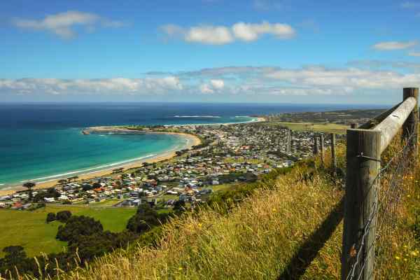 Views across Apollo Bay from Marriners Lookout